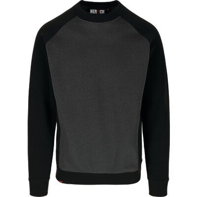 Sweat à col rond  - Boris - HEROCK - Anthracite/Noir - Taille M