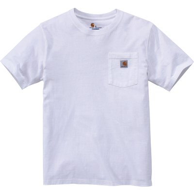Tee-shirt - Workwear - Carhartt - Manches courtes - Blanc - Taille M
