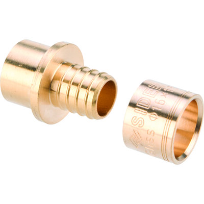 Raccord droit - SIDER - SidGliss - PER Ø20mm - Cuivre Ø16mm - À glissement/souder