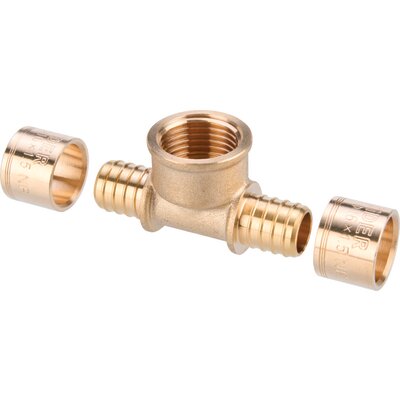 Raccord PER en Té - SIDER - SidGliss - A glissement - Dérivation F1/2" - Ø12mm