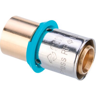 Raccord droit PER - SIDER - SidPress - A sertir - A souder - FØ20-22mm