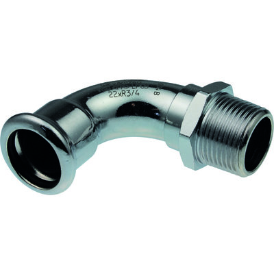 Raccord coudé 90° - Xpress Carbone - Aalberts integrated piping systems - FM Ø 15 - 1/2"