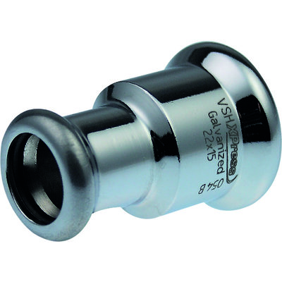 Réduction à sertir - Xpress Carbone - Aalbert integrated piping systems - FF Ø 22x 15 mm