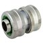 Miniatures photos de photos Raccord réparateur de tuyau d'arrosage - Capvert - Laiton nickelé1