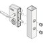 Miniatures schemas de schemas Serrure de portail en applique argent - Clé I - Axe à 30 mm - Profil 40 à 60 mm - LCKX - Locinox1