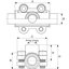 Miniatures schemas de schemas Collier de dérivation fonte malléable - F 1/2" - Ø 3/4" - Gebo1