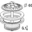 Miniatures schemas de schemas Bonde d'urinoir - NICOLL - M1"1/41