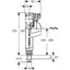 Miniatures schemas de schemas Robinet flotteur hydraulique compact - Impuls 360 - Geberit1
