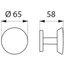 Miniatures schemas de schemas Porte-peignoir inox poli brillant - 1 tête - Delabie1