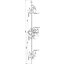 Miniatures schemas de schemas Serrure mécanique multipoints à mortaiser – VACHETTE – Trilock 5000 – 3 points / 3 coffres – Axe 50 mm1
