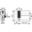 Miniatures schemas de schemas Demi cylindre 5G - Exem - Laiton - S'entrouvrant avec clé N°KCB006505 - 30 x 10 mm1