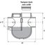 Miniatures schemas de schemas Siphon de parcours PVC gris vertical - Mâle / femelle - Ø 100 mm - Nicoll1