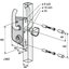 Miniatures schemas de schemas Serrure de portail coulissant en applique inox - Clé I - Axe à 30 mm - Profil 50 mm - LSKZ - Locinox1