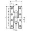 Miniatures schemas de schemas Paumelle standard droite noire - 160 mm x 70 mm - Clemenson1