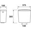Miniatures schemas de schemas Réservoir WC céramique universel - Mécanisme 3/6 l1