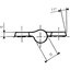 Miniatures schemas de schemas Paumelle standard droite noire - 160 mm x 70 mm - Clemenson2