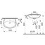 Miniatures schemas de schemas Pack lavabo céramique avec mélangeur Equinoxe Sider - Tête à clapet1