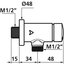 Miniatures schemas de schemas Robinet Temposoft 2 équerre urinoir - Delabie1