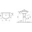 Miniatures schemas de schemas Pack complet lavabo céramique avec mélangeur Equinoxe Sider - Tête à clapet1