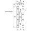 Miniatures schemas de schemas Paumelle standard droite noire - 140 mm x 60 mm - Clemenson1