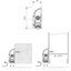 Miniatures schemas de schemas Plinthe automatique blanche - 0,83 m - En applique - PLA 400 - Duval1