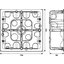 Miniatures schemas de schemas Boîte d'encastrement Batibox multimatériaux 2 x 2 postes - Legrand1