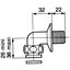 Miniatures schemas de schemas Raccord coudé pour mitigeur Alpa - Filetage Femelle 3/4'' - Mâle 1/2''1