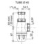Miniatures schemas de schemas Siphon lavabo réglable 1''1/4 laiton Valentin - Diamètre 40 mm1