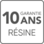 10 ans résine
