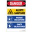 Miniatures photos de photos Panneau Danger alerte sanitaire - Rigide - 200x330mm1