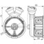 Miniatures schemas de schemas Boîte Modul'Up pour faux plafond Legrand - Diamètre 80 mm - Profondeur 50 mm - 2 entrées1