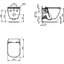 Miniatures schemas de schemas Cuvette WC - Tesi - IDEAL STANDARD - Avec abattant 1