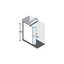 Miniatures schemas de schemas Volet pivotant  - NOVELLINI - Fast 6 - Pour paroi fixe avec profilé - Largeur 37cm - Hauteur 195cm1