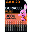 Miniatures photos de photos Piles Duracell Plus 100% - Par 20 - AAA - LR03 - Alcaline2