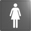 Miniatures photos de photos Plaque signalétique toilette femme - Delabie - 125 x 125 cm1