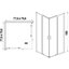 Miniatures schemas de schemas Parois de douche avec portes coulissantes – LEDA -  Profilés argent brillant – Accès d’angle – 2 fixes + 2 mobiles - H.190 cm1