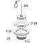 Miniatures schemas de schemas Bonde lavabo - NICOLL - Bouchon-chaînette  - Débit 23L/min1