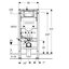 Miniatures schemas de schemas Bâti-support mural - Duofix - GEBERIT - Hauteur 112 cm1