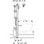 Miniatures schemas de schemas Bâti-support mural - Duofix - GEBERIT - Hauteur 112 cm2