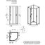 Miniatures schemas de schemas Cabine de douche Izi Glass2 Leda - 1/4 de rond - Portes coulissantes - Verre Sérigraphié - 90 cm1