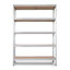 Miniatures photos de photos Étagère métallique galvanisée – AR SHELVING – Rivet Budget – 5 niveaux - 180x120x40 cm1