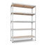 Miniatures photos de photos Étagère métallique galvanisée – AR SHELVING – Rivet Budget – 5 niveaux - 180x120x40 cm2