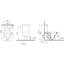 Miniatures schemas de schemas Pack WC à poser – SIDER – Avec bride - Sortie horizontale - Réservoir 3/6 l 1