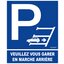 Miniatures photos de photos Panneau de signalisation – NOVAP – Se garer en marche arrière 200×200 mm1