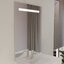 Miniatures photos de photos Ensemble meuble salle de bain PMR – 80 cm – Plan vasque résine – Miroir LED2