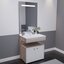 Miniatures photos de photos Ensemble meuble salle de bain PMR – 80 cm – Plan vasque résine – Miroir LED1