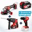 Miniatures photos de photos Lot perforateur-burineur, meuleuse d’angle et perceuse-visseuse – DCK – brushless 20 V + 3 batteries OFFERTES1