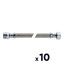 Miniatures photos de photos Flexible de raccordement - 30 cm - M3/8" - F 3/8" - Lot de 101