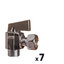 Miniatures photos de photos Lot de 7 robinets d'arrêt 1/4 de tour équerre manette métal - Sferaco1