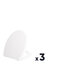 Miniatures photos de photos Lot de 3 abattants WC - Flap - ODYSSEA - 43 x 37,6 cm1